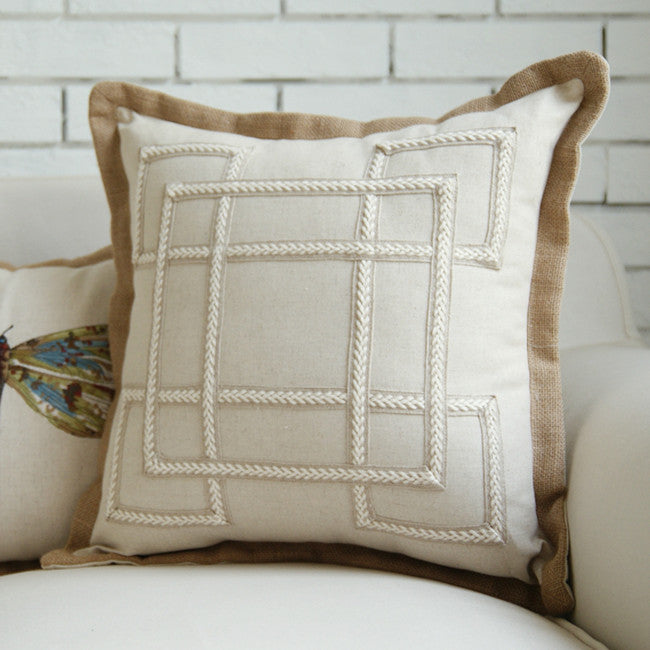 Geometric Pillowcase — Modern Home Decor Accent for Sofa & Bed