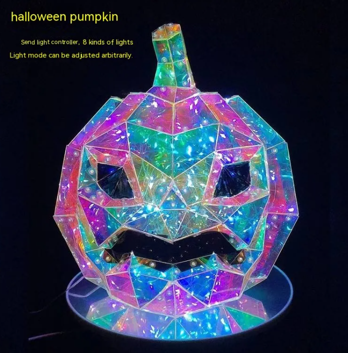 Illuminated Pumpkin Halloween Decoration – Light-Up Jack-o-Lantern Decor