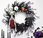 Décorations de couronne d'Halloween