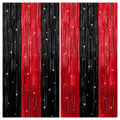 Red & Black Fringe Curtain – Halloween Party Photo Booth Backdrop