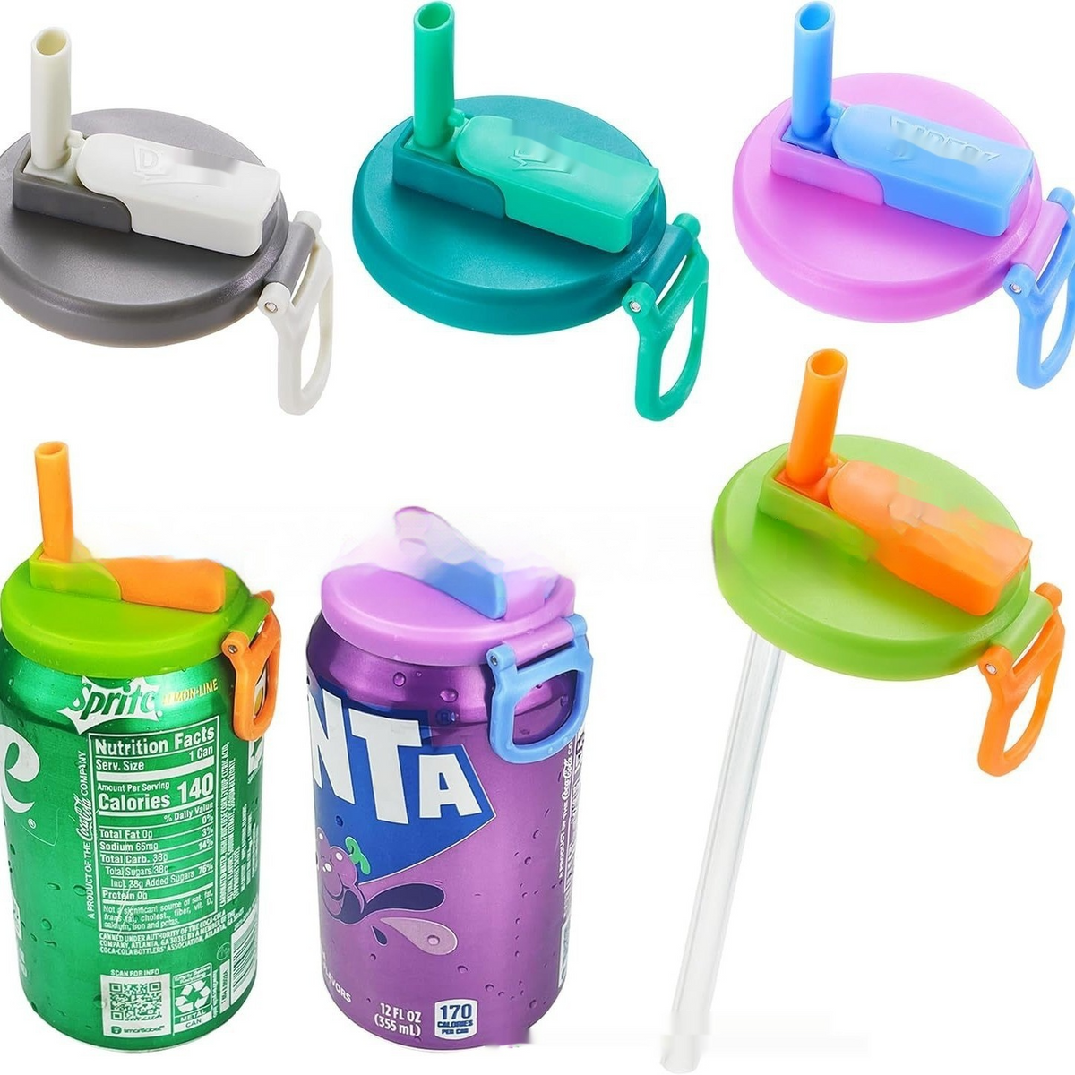 Paille portable en silicone pour soda