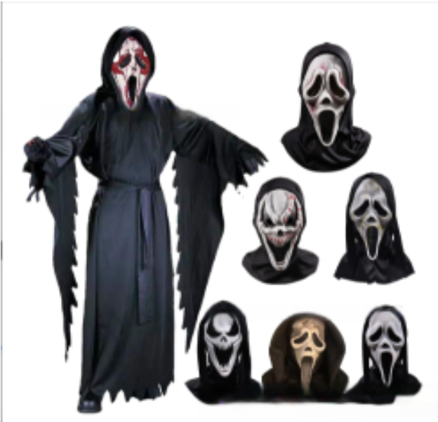 Costume de Faucheuse pour enfant spécial Halloween avec masque – Déguisement effrayant pour enfants