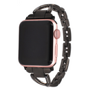 Apple Watch Band – X-Type Stainless Steel with Diamonds