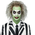 Men's Evil Ghost Halloween Costume – Grey Bald Cap Wig