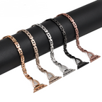 Apple Watch Band – X-Type Stainless Steel with Diamonds