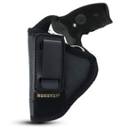 IWB Tuckable Gun Holster for Men Concealed Carry S&W Charter Arms Rossi 38 Taurus BG LCR and Any 38 J Frames - Gun Holster for Women/Men - Concealed Holsters by Houston (Left)