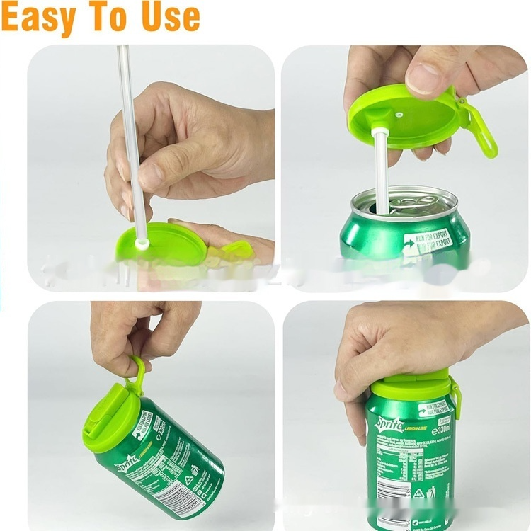Paille portable en silicone pour soda