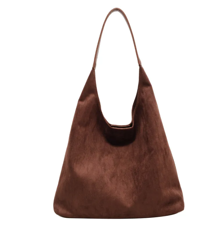 Sac à bandoulière pour femme, grande capacité, couleur unie, simple et décontracté, pour les trajets quotidiens.