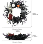 Décorations de couronne d'Halloween