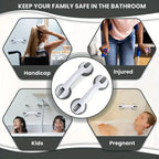 Bathroom Handrail With Vacuum Sucker For Safety Support