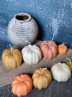 Bougie artisanale à la cire de soja « Citrouille d'automne » – Décoration d'intérieur pour l'automne