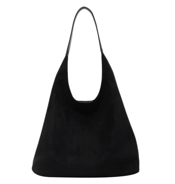 Sac à bandoulière pour femme, grande capacité, couleur unie, simple et décontracté, pour les trajets quotidiens.