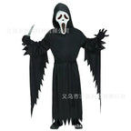 Kids Halloween Scream Reaper Costume with Mask – Scary Children's Outfit