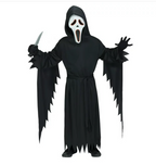 Kids Halloween Scream Reaper Costume with Mask – Scary Children's Outfit