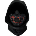 Masque tactique demi-visage tête de mort – Halloween, airsoft et paintball