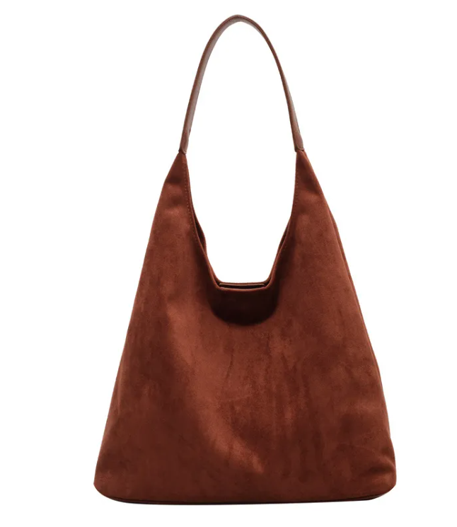 Sac à bandoulière pour femme, grande capacité, couleur unie, simple et décontracté, pour les trajets quotidiens.